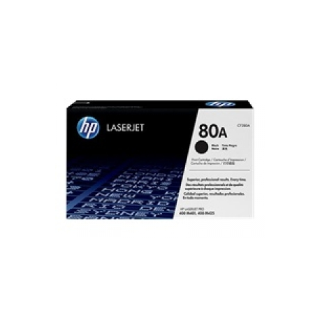 HP 80A - Black - original - LaserJet - toner cartridge (CF280A) - for LaserJet Pro 400 M401, MFP M425 - 0