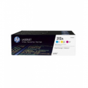 HP 312A - 3-pack - yellow, cyan, magenta - original - LaserJet - toner cartridge (CF440AM) - for Color LaserJet Pro MFP M476dn, MFP M476dw, MFP M476nw