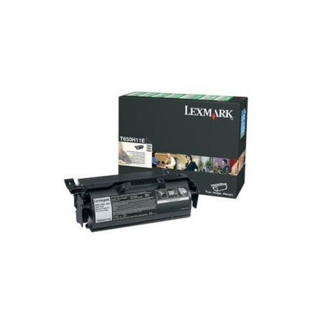Lexmark - High Yield - black - original - toner cartridge LCCP, LRP - for Lexmark T650dn, T650dtn, T650n, T652dn, T652dtn, T652n, T654dn, T654dtn, T654n, T656dne - 0