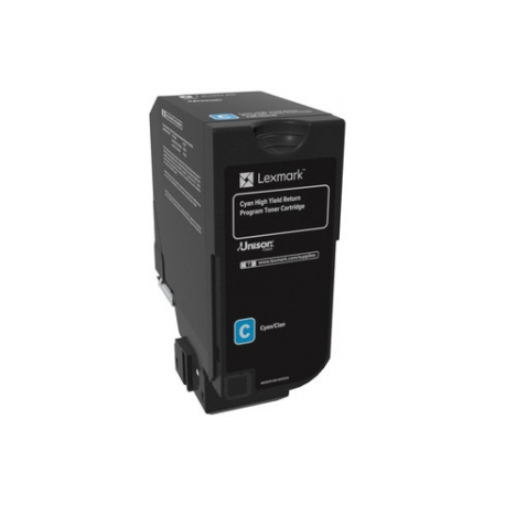 Lexmark - High Yield - cyan - original - toner cartridge LCCP, LRP - for Lexmark CS725de, CS725dte - 2