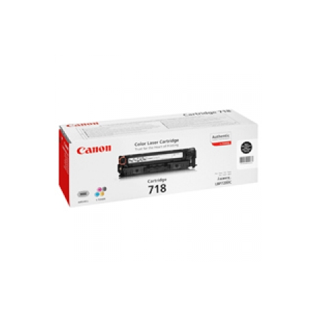 Canon 718 Black - Black - original - toner cartridge - for ImageCLASS LBP7200; i-SENSYS MF8330, MF8350; Laser Shot LBP-7200; Satera MF8330, MF8350 - 0