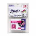 Brother TZe-MQP35 - Standard adhesive - white on berry pink - Roll (1.2 cm x 5 m) 1 cassette(s) laminated tape - for Brother PT-D210, D600, H110; P-Touch PT-1880, D200, D450, E110, E550, E800, H110, P900