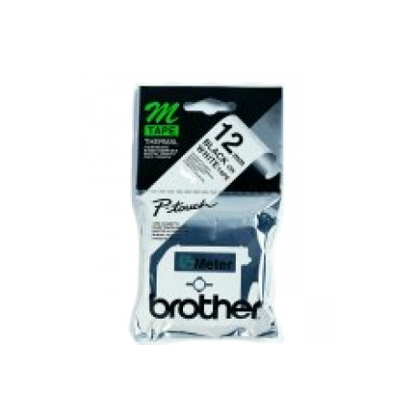 Brother M-K231BZ - Black on white - Roll (1.2 cm x 8 m) 1 cassette(s) label tape - for P-Touch PT-55, PT-65, PT-75, PT-80, PT-85, PT-90, PT-BB4, PT-M95 - 0