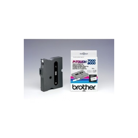 Brother - Black, white - Roll (1.2 cm x 15.2 m) 1 cassette(s) laminated tape - for P-Touch PT-7000, PT-8000, PT-PC - 0