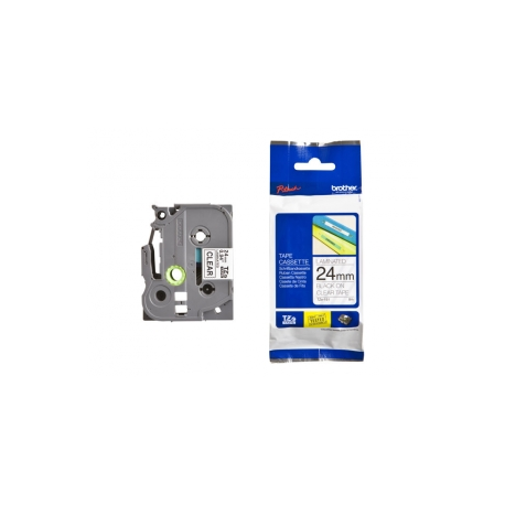 Brother TZe-151 - Standard adhesive - black on clear - Roll (2.4 cm x 8 m) 1 cassette(s) laminated tape - for Brother PT-D600; P-Touch PT-750, D800, E550, E800, P750, P900, P950; P-Touch EDGE PT-P750 - 1