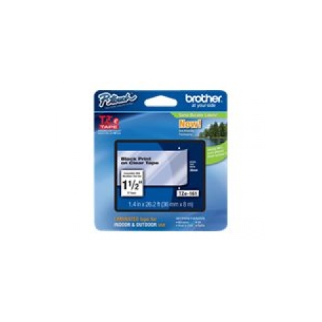 Brother TZe161 - Black on clear - Roll (3.6 cm x 8 m) 1 roll(s) laminated tape - for P-Touch PT-3600, 530, 550, 9200, 9400, 9500, 9600, 9700, 9800, D800, P900, P950 - 1