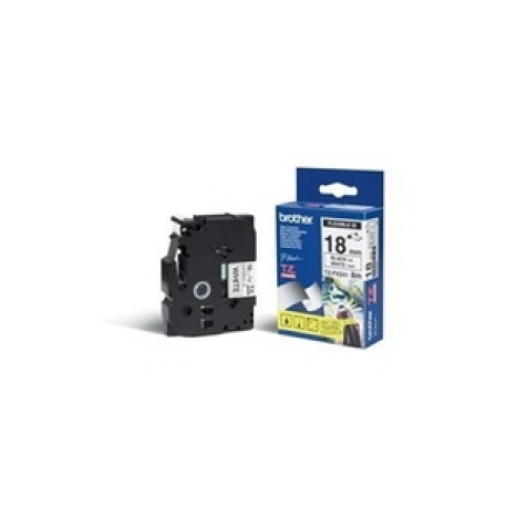 Brother TZe-FX241 - Adhesive - black on white - Roll (1.8 cm x 8 m) 1 cassette(s) flexible ID tape - for Brother PT-D600; P-Touch PT-1880, D450, D800, E550, E800, P900, P950; P-Touch EDGE PT-P750 - 0