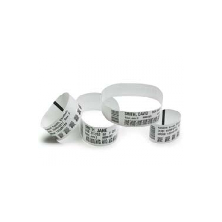 Zebra Z-Band Direct Adult Size - Polypropylene (PP) - adhesive - 25.4 x 279.4 mm 1050 pcs. (6 roll(s) x 175) wristbands - for Zebra HC100, HC100 Patient I.D. Solution - 0