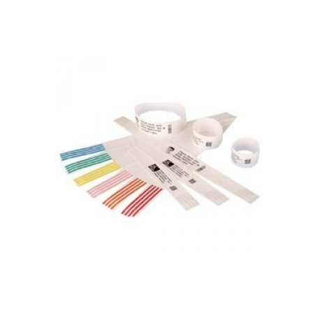 Zebra Z-Band Direct Next Generation - Polypropylene (PP) - permanent acrylic adhesive - coated - perforated - red - 25.4 x 279.4 mm 1200 pcs. (6 roll(s) x 200) wristbands - for LP 2824, 2844; TLP 2844; H 2824; LP 2824, 2844; TLP 2824, 2844, 3842, 3844 - 0
