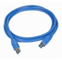 Gembird - USB cable - USB Type A (M) to USB Type B (M) - USB 3.0 - 3 m - molded - blue