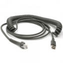 Motorola - USB cable - USB (M) - 4.6 m - coiled - for Zebra DS4208, DS6878, DS9208