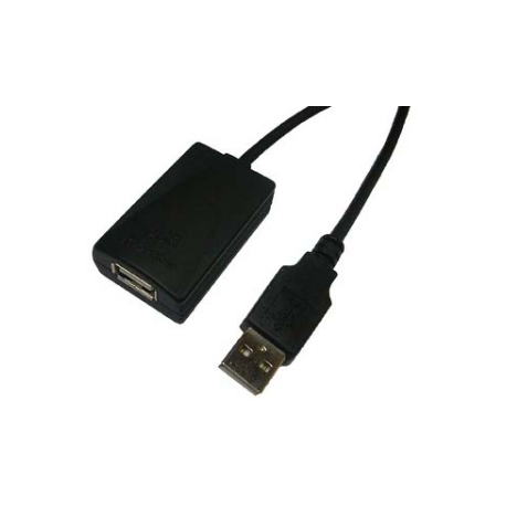 LogiLink - USB extension cable - USB (M) to USB (F) - USB 2.0 - 5 m - active - black - 1