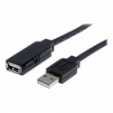 StarTech.com 20m USB 2.0 Active Extension Cable - M / F - USB extension cable - USB (M) to USB (F) - USB 2.0 - 66 ft - active - black - USB2AAEXT20M - USB extension cable - USB (M) to USB (F) - USB 2.0 - 20 m - active - black - for P / N: SVA5H2NEUA, UUSBOTG