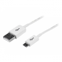 StarTech.com 3.3 ft. (1 m) USB to Micro USB Cable - USB 2.0 A to Micro B - White - Micro USB Cable (USBPAUB1MW) - USB cable - Micro-USB Type B (M) to USB (M) - USB 2.0 - 1 m - molded - white - for P / N: USBEXTPAA1MW, USBEXTPAA2MW, USBEXTPAA3MW, USBPAUB2MW, USBPAUB50CMW