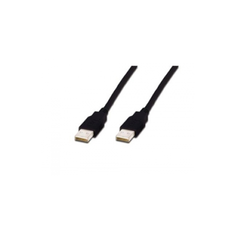 ASSMANN - USB cable - USB (M) to USB (M) - USB 2.0 - 1.8 m - molded - black - 0
