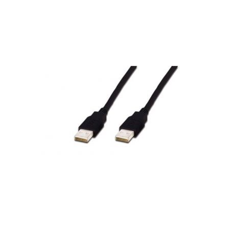 ASSMANN - USB cable - USB (M) to USB (M) - USB 2.0 - 1 m - molded - black - 0
