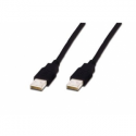 ASSMANN - USB cable - USB (M) to USB (M) - USB 2.0 - 1 m - molded - black
