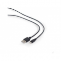 Cablexpert - Lightning cable - USB male to Lightning male - 2 m - shielded - black - for Apple iPad / iPhone / iPod (Lightning)