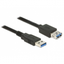 DeLOCK - USB extension cable - USB Type A (M) to USB Type A (F) - USB 3.0 - 1 m - black