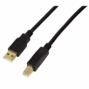 LogiLink - USB cable - USB (M) to USB Type B (M) - USB 2.0 - 10 m - active, USB power - black