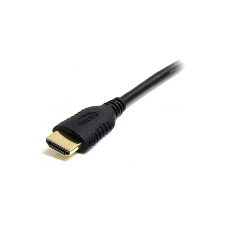 StarTech.com 0.5m High Speed HDMI Cable with Ethernet HDMI to HDMI Mini - HDMI cable with Ethernet - HDMI male to mini HDMI male - 50 cm - shielded - black - 1