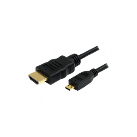 StarTech.com 1m High Speed HDMI Cable with Ethernet HDMI to HDMI Micro - HDMI cable with Ethernet - HDMI male to micro HDMI male - 1 m - black - 0