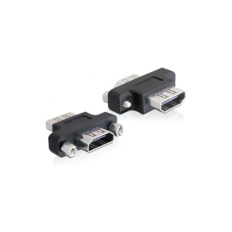Delock - HDMI coupler - HDMI female to HDMI female - 180° rotating connector - 0