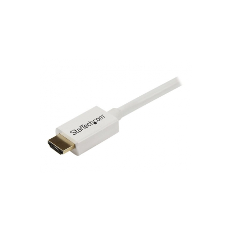 StarTech.com 5m / 16 ft CL3 Rated HDMI Cable with Ethernet, In Wall Rated HDMI Cable 4K 30Hz, UHD High Speed HDMI Cable 10.2 Gbps Bandwidth, 4K Ultra HD HDMI 1.4 Video  /  Display Cable, 30AWG - Long White HDMI Cable - HDMI cable - HDMI male to HDMI male - 5 m - double shielded - white - 0