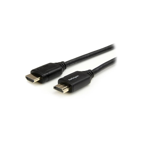 StarTech.com StarTech.com Premium Certified High Speed HDMI 2.0 Cable with Ethernet - 10ft 3m - Ultra HD 4K 60Hz - 10 feet HDMI Male to Male Cord - 30AWG (HDMM3MP) - HDMI cable with Ethernet - HDMI male to HDMI male - 3 m - black - for P / N: EXTEND-HDMI-4K40C6P1, KITBXAVHDPEU, KITBXAVHDPUK, KITBXDOCKPEU, KITBXDOCKPUK - 1