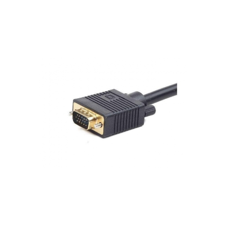 Cablexpert - VGA splitter - HD-15 (VGA) (F) to HD-15 (VGA) (M) - 20 cm - thumbscrews - black - 1