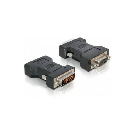 DeLOCK - VGA adapter - DVI-I (M) to HD-15 (VGA) (F) - thumbscrews - for P / N: 95253 - 0