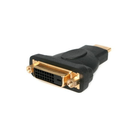 StarTech.com HDMI Male to DVI Female - HDMI to DVI-D Adapter - Bi-Directional - DVI to HDMI (HDMIDVIMF) - Adapter - dual link - HDMI male to DVI-D female - black - for P / N: DK31C3HDPD, DK31C3HDPDUE, SV221HUC4K, SV231DHU34K6, SV231HU34K6, SV431HU34K6 - 3