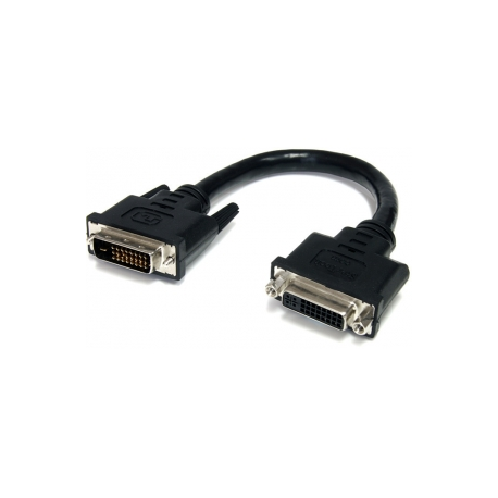 StarTech.com 6in DVI-D Dual Link Digital Port Saver Extension Cable M / F - DVI-D Male to Female Extension Cable - 6 inch - 2560x1600 (DVIDEXTAA6IN) - DVI extension cable - dual link - DVI-D (M) to DVI-D (F) - 15.2 cm - black - for P / N: CDP2DVIMM2MB, DP2DVI2MM3, DP2DVI2MM6, DP2DVIMM6, DP2DVIMM6BS, DP2DVIMM6X10, HDDVIMM3 - 3