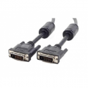 Cablexpert CC-DVI2-6 - DVI cable - dual link - DVI-D (M) to DVI-D (M) - 1.8 m - molded, thumbscrews - black