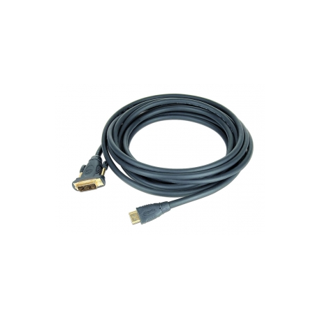 Cablexpert CC-HDMI-DVI-0.5M - Adapter cable - DVI-D male to HDMI male - 50 cm - shielded - black - 2