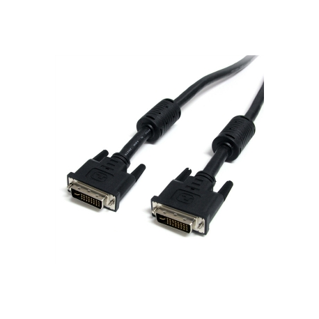 StarTech.com Dual Link DVI-I Cable - 6 ft - Digital and Analog - Male to Male Cable - Computer Monitor Cable - DVI Cord - DVI to DVI Cable (DVIIDMM6) - DVI cable - dual link - DVI-I (M) to DVI-I (M) - 1.83 m - black - for P / N: AGPVID5500A, DVIEXTAA6IN, ST121UTPDVGB, SV231DVIUA, USB3SMDOCK4K, USB3VDOCKD - 2