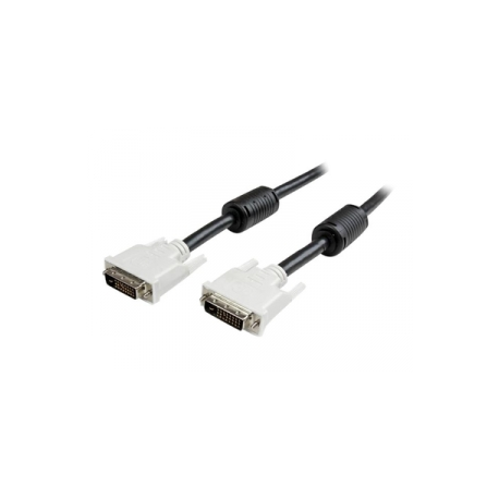 StarTech.com 5m DVI-D Single Link Cable - M / M - DVI cable - single link - DVI-D (M) to DVI-D (M) - 5 m - molded, thumbscrews - black - 0