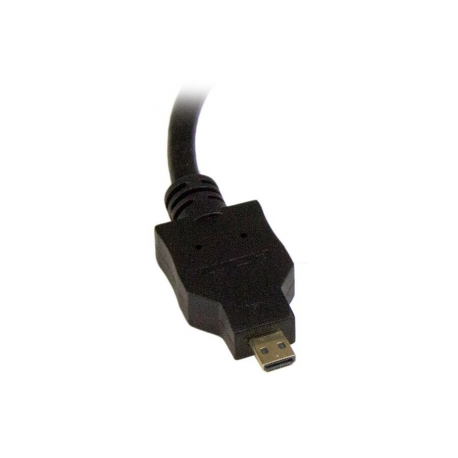 StarTech.com 8in Micro HDMI to DVI-D Adapter M / F - 8in Micro HDMI to DVI Cable - Connect a Micro HDMI phone or laptop to a DVI-D display (HDDDVIMF8IN) - Adapter - DVI-D female to micro HDMI male - 20.3 cm - shielded - black - 1