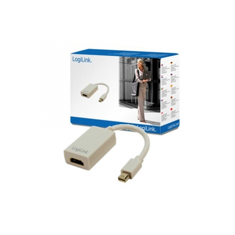 LogiLink - Adapter - Mini DisplayPort male to HDMI female - 10 cm - 0