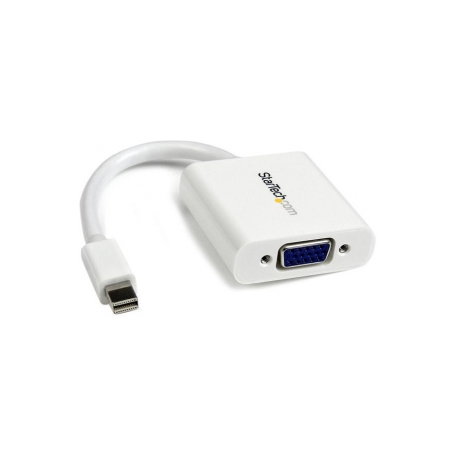 StarTech.com Mini DisplayPort to VGA Adapter - White - 1080p - Thunderbolt to VGA Monitor Adapter - Mini DP to VGA Converter (MDP2VGAW) - Video converter - VGA - DisplayPort - white - 1