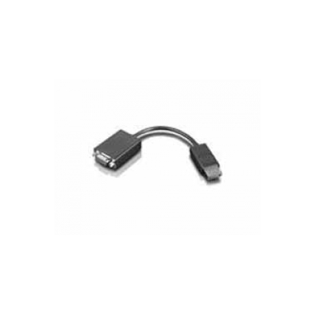 Lenovo - Video converter - DisplayPort - VGA - black - for ThinkCentre M70q Gen 2; M75s Gen 2; M80t Gen 3; M90q Gen 3; V50t Gen 2-13 - 0