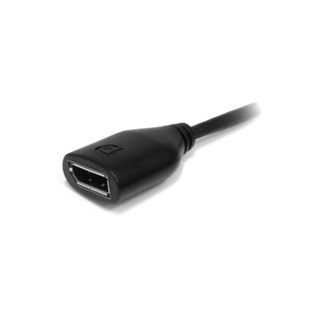 StarTech.com 6in Mini DisplayPort to DisplayPort Video Cable Adapter (MDP2DPMF6IN) - DisplayPort cable - Mini DisplayPort (M) to DisplayPort (F) - 15.2 cm - black - for P / N: CDP2DP141MB, CDP2DP146B, CDP2DPMM1MB, CDP2DPMM6B, DISPLPORT15L, DISPLPORT3L - 1