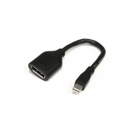 StarTech.com 6in Mini DisplayPort to DisplayPort Video Cable Adapter (MDP2DPMF6IN) - DisplayPort cable - Mini DisplayPort (M) to DisplayPort (F) - 15.2 cm - black - for P / N: CDP2DP141MB, CDP2DP146B, CDP2DPMM1MB, CDP2DPMM6B, DISPLPORT15L, DISPLPORT3L - 3