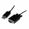 StarTech.com 3ft DisplayPort to VGA Adapter Cable - 1920x1200 - Active DisplayPort (DP) Computer or Laptop to VGA Monitor or TV Display (DP2VGAMM3B) - Adapter cable - DisplayPort (M) latched to HD-15 (VGA) (M) - DisplayPort 1.2 - 1 m - active, 2048 x 1280 support 60Hz - black