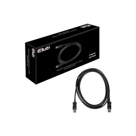 Club 3D - DisplayPort cable - DisplayPort (M) to DisplayPort (M) - 3 m - latched - 1