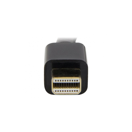 StarTech.com Mini DisplayPort to HDMI converter cable - 3 ft (1m) - mDP to HDMI adapter with built-in cable - (M  /  M) Ultra HD 4K (MDP2HDMM1MB) - Adapter cable - Mini DisplayPort male to HDMI male - 1 m - black - 4K support - 2