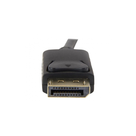 StarTech.com 6.5 ft  /  2m DisplayPort to HDMI converter cable - 4K (DP2HDMM2MB) - Adapter cable - DisplayPort male to HDMI male - 2 m - black - 4K support - for P / N: DK30CH2DEP, DK30CH2DEPUE, DK30CH2DPPD, DK30CH2DPPDU, DK30CHDDPPD, DK30CHDPPDUE - 1
