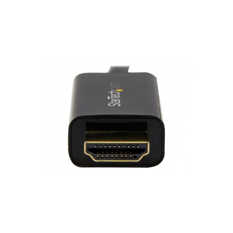 StarTech.com 6.5 ft  /  2m DisplayPort to HDMI converter cable - 4K (DP2HDMM2MB) - Adapter cable - DisplayPort male to HDMI male - 2 m - black - 4K support - for P / N: DK30CH2DEP, DK30CH2DEPUE, DK30CH2DPPD, DK30CH2DPPDU, DK30CHDDPPD, DK30CHDPPDUE - 2