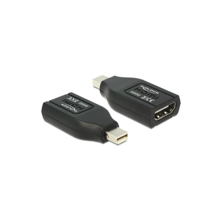 Delock - HDMI adapter - Mini DisplayPort male to HDMI female - black - 0