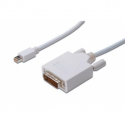 ASSMANN - DisplayPort cable - dual link - Mini DisplayPort (M) to DVI-D (M) - 2 m - molded, thumbscrews - white - for Apple iMac; Mac mini; Mac Pro; MacBook; MacBook Air; MacBook Pro